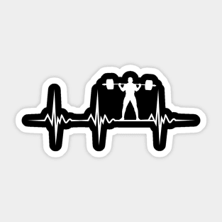 Squat Training Mucsle Pulse Sticker